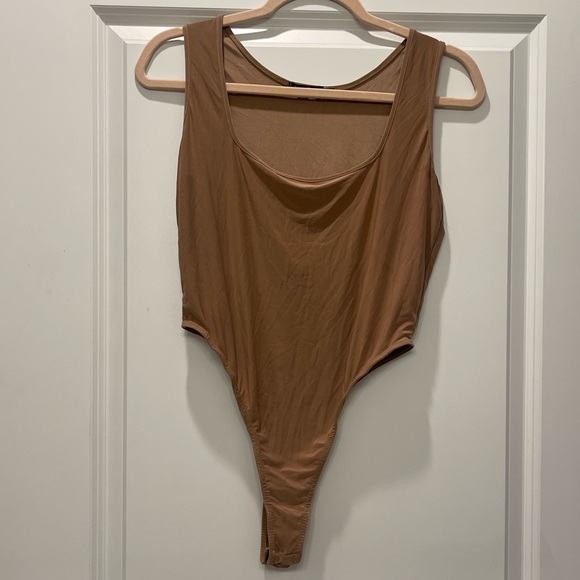 BooHoo | Thong Square Neck Bodysuit - Picture 1 of 3